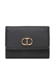 TWINSET Portfel 251TD8065 Czarny. Czarne portfele Twinset, bez wzorów, ze skóry. Za 329.99 zł.