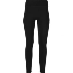 Damskie legginsy Athlecia Stosur. Czarne legginsy sportowe Athlecia, bez wzorów, z materiału, do biegania. Za 173.50 zł.