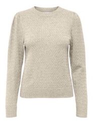 ONLY Sweter w kolorze kremowym rozmiar: S. Brązowe swetry ONLY, s, bez wzorów, ze splotem, bez ramiączek. Za 87.61 zł.