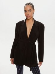 NORMA KAMALI Marynarka KK4214PL158001 Czarny Regular Fit. Czarne marynarki i żakiety Norma Kamali, s, bez wzorów, z syntetyku, bez ramiączek. Za 1,129.00 zł.
