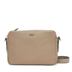 Torebka BOSS. Brązowe listonoszki Boss, bez wzorów, bez dodatków. Za 569.99 zł.