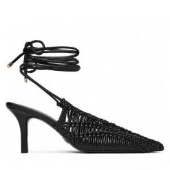 Szpilki Patrizia Pepe. Czarne szpilki Patrizia Pepe, bez wzorów, bez obcasa, na szpilce, bez zapięcia. Za 2,089.00 zł.