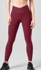 Legginsy Casall Overlap High Waist Tights. Czerwone legginsy Casall, bez wzorów. Za 326.10 zł.