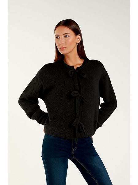 Tamba Kardigan w kolorze czarnym rozmiar: 40/42. Czarne swetry Tamba, bez wzorów, z wełny, bez ramiączek. Za 167.28 zł.