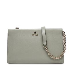 Torebka Furla. Szare listonoszki Furla, bez wzorów, bez dodatków. Za 919.99 zł.