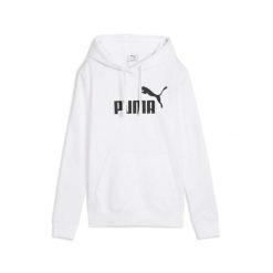 Puma Ess No. 1 Logo Bluza Z Kapturem Tr Damskie. Białe bluzy z kapturem Puma, s, bez wzorów, z kapturem, do biegania. Za 218.45 zł.