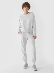 4F Spodnie dresowe joggery damskie - szara XXL. Szare spodnie dresowe 4f, bez wzorów, z bawełny, sportowe. Za 129.99 zł.