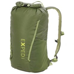 Plecak wodoszczelny Exped Typhoon. Zielone plecaki EXPED, bez wzorów, bez dodatków. Za 266.99 zł.