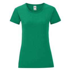 Koszulka Damska Iconic Heather T-shirt. Czerwone t-shirty fruit of the loom, xl, bez wzorów, sportowe, bez kołnierzyka, bez ramiączek. Za 38.99 zł.