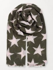 Becksöndergaard Wełniany szal "Nova" w kolorze khaki - 200 x 110 cm rozmiar: onesize. Brązowe szaliki i kominy Becksöndergaard, bez wzorów, z jedwabiu. Za 131.12 zł.