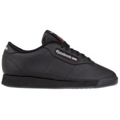 Buty do chodzenia damskie Reebok Princess. Czarne buty treningowe Reebok, bez wzorów, z jeansu, bez zapięcia, trekkingowe, Reebok Princess. Za 261.00 zł.