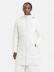 Guess Kurtka zimowa V4YL05 WF3X0 Kremowy Regular Fit. Białe kurtki Guess, na zimę, m, z aplikacjami, z syntetyku, bez kaptura. Za 694.99 zł.