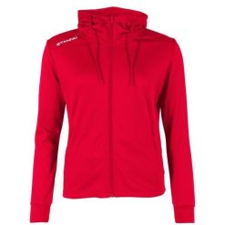 Damska bluza dresowa z kapturem zapinana na zamek błyskawiczny Stanno Field. Czerwone bluzy STANNO, s, bez wzorów, z dresówki, bez ramiączek, z kapturem. Za 183.00 zł.
