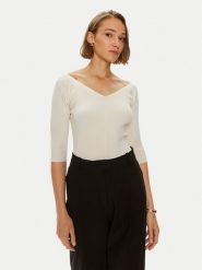 Weekend Max Mara Sweter Oceano 2425366031 Écru Slim Fit. Swetry Weekend Max Mara, m, bez wzorów, z syntetyku, bez ramiączek. Za 579.99 zł.