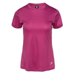 Koszulka damska Martes Lady Nalso - różowa, Rozmiar XL. Czerwone t-shirty sportowe MARTES, l, bez wzorów, z materiału, bez ramiączek, do biegania. Za 29.99 zł.