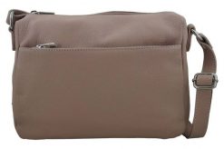 Listonoszka skórzana BARBERINI'S pudrowa 519-18. Czerwone shopper bag Barberinis, bez wzorów, ze skóry, przez ramię, bez dodatków. Za 219.99 zł.