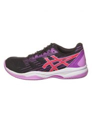 Asics Buty "Exclusive 6" w kolorze czarno-fioletowym do tenisa rozmiar: 37,5. Czarne buty treningowe ASICS, bez wzorów, bez zapięcia, tenisowe. Za 172.08 zł.