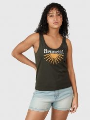 Brunotti Top "Bocana" w kolorze czarnym rozmiar: XL. Czarne topy Brunotti, xl, bez wzorów, bez kołnierzyka, bez ramiączek. Za 44.30 zł.