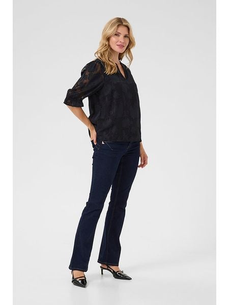 Cream Bluzka w kolorze czarnym rozmiar: 38. Czarne bluzki Cream, bez wzorów, z koronki, bez kołnierzyka, bez ramiączek. Za 126.99 zł.