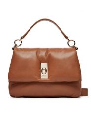 Tommy Hilfiger Torebka AW0AW16885 Brązowy. Brązowe torebki klasyczne Tommy Hilfiger, bez wzorów, ze skóry, bez dodatków. Za 659.99 zł.