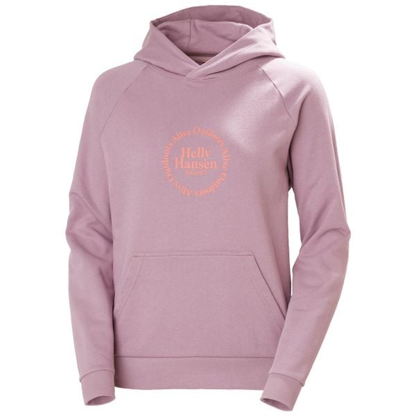 Bluza damska Helly Hansen Core Graphic. Fioletowe bluzy Helly Hansen, bez wzorów, bez ramiączek, bez kaptura. Za 189.99 zł.