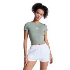 Elastyczne spodenki dla Kobiety RISE & VIBE Biały. Białe szorty Roxy, bez wzorów, z elastanu. Za 189.99 zł.