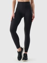 4F Legginsy funkcyjne w kolorze czarnym rozmiar: S. Czarne legginsy 4f, bez wzorów, z materiału, sportowe, długie. Za 78.95 zł.