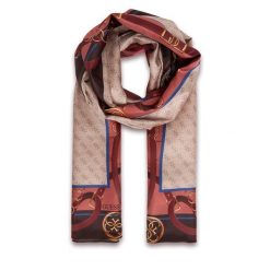 Szal Guess. Brązowe szaliki i kominy Guess, z aplikacjami. Za 159.99 zł.