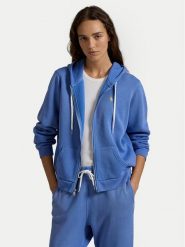 Polo Ralph Lauren Bluza 211943008 Niebieski Relaxed Fit. Niebieskie bluzy Polo Ralph Lauren, xs, bez wzorów, z bawełny, bez ramiączek, bez kaptura. Za 559.99 zł.