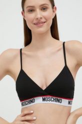 Moschino Underwear biustonosz kolor czarny gładki. Czarne biustonosze Moschino Underwear, bez wzorów. W wyprzedaży za 259.99 zł.