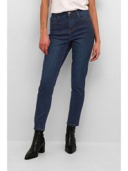 Kaffe Dżinsy "Sinem" - Slim fit - w kolorze granatowym rozmiar: 34. Niebieskie jeansy Kaffe, bez wzorów, klasyczne, z podwyższonym stanem. Za 92.64 zł.