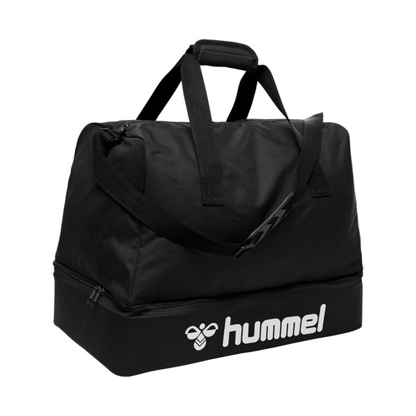 Torba piłkarska dla dorosłych rozmiar Hummel Core Football Bag. Czarne torby sportowe Hummel, bez wzorów. Za 109.99 zł.