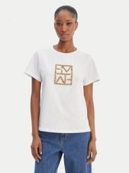 Marella T-Shirt Emme by Marella Tema 2615971031 Biały Regular Fit. Białe t-shirty Marella, l, bez wzorów, z bawełny, bez kołnierzyka, bez ramiączek. Za 224.99 zł.