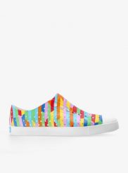 Buty lifestyle Native Jefferson Sugarlite Print. Białe trekkingi Native Shoes, bez wzorów, z gumy, bez zapięcia, trekkingowe. Za 249.99 zł.