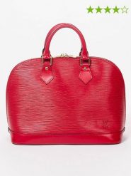 Louis Vuitton Skórzana torebka "Alma PM" w kolorze czerwonym - 30 x 23 x 15 cm rozmiar: onesize. Czerwone torebki klasyczne Louis Vuitton, bez wzorów, z materiału, bez dodatków. Za 3,371.99 zł.