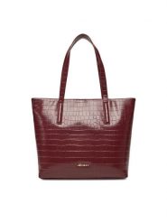 JENNY Torebka C-JEN-L-011-08 Bordowy. Czerwone shopper bag Jenny, bez wzorów, z materiału, bez dodatków. Za 149.99 zł.