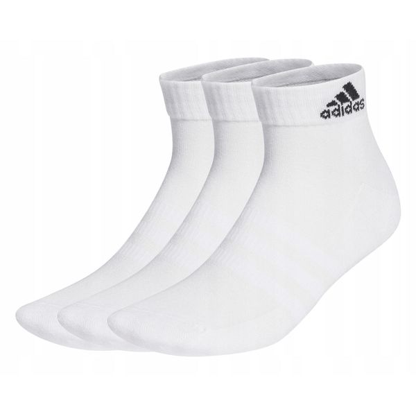 Skarpety stopki unisex Adidas 3 pary. Białe skarpetki adidas, bez wzorów. Za 42.99 zł.