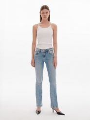LTB Dżinsy "Fallon" - Flare fit - w kolorze błękitnym rozmiar: W33/L32. Niebieskie jeansy LTB, l, z aplikacjami, klasyczne. Za 105.88 zł.