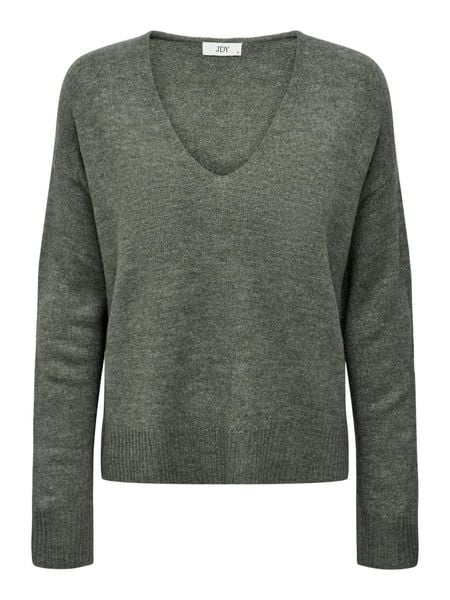 JDY Sweter w kolorze zielonym rozmiar: L. Zielone swetry JDY, l, bez wzorów, ze splotem, bez ramiączek. Za 91.99 zł.