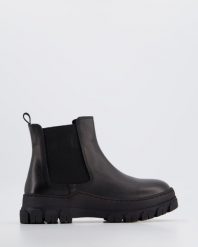 SZTYBLETY DAMSKIE 068 SABELCA BLAC. Botki Venezia, bez wzorów, ze skóry, bez obcasa, bez zapięcia. Za 249.00 zł.