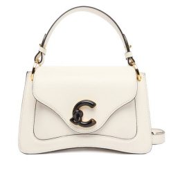 Torebka Coccinelle. Białe torebki klasyczne Coccinelle, bez wzorów, bez dodatków. Za 1,489.00 zł.
