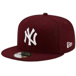 Damska czapka z daszkiem New Era New York Yankees MLB 9FIFTY Cap. Czerwone czapki z daszkiem New Era, bez wzorów, z bawełny, sportowe. Za 149.99 zł.