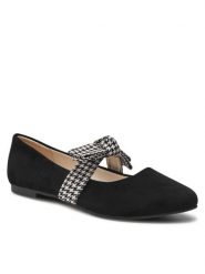 Jenny Fairy Baleriny WS2108-04 Czarny. Czarne baleriny Jenny Fairy, bez wzorów, z materiału, bez obcasa, bez zapięcia. Za 89.99 zł.