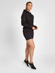 Bluza fitness damska Hummel red Heavy z kapturem. Czarne bluzy z kapturem Hummel, l, bez wzorów, z bawełny, z kapturem, na fitness i siłownię. Za 192.00 zł.