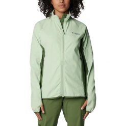 Polarowy sweter damski Columbia Spectre Ridge Full Zip Tech Fleece. Zielone swetry Columbia, na zimę, s, bez wzorów, z elastanu, sportowe, bez ramiączek. W wyprzedaży za 358.00 zł.