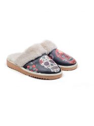 Goby Kapcie w kolorze czarnym ze wzorem rozmiar: 38. Czarne kapcie Goby, bez wzorów, z materiału. Za 130.99 zł.