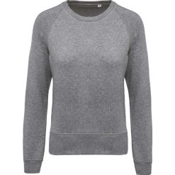 Bluza damska z okrągłym dekoltem z bawełny organicznej Kariban. Szare bluzy bez kaptura KARIBAN, bez wzorów, z bawełny, bez kaptura. Za 225.00 zł.