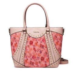 Torebka Laura Vita. Czerwone shopper bag LAURA VITA, bez wzorów, bez dodatków. Za 219.99 zł.