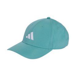 Czapka z daszkiem adidas New Logo Embroidered zielona. Zielone czapki z daszkiem adidas, bez wzorów, z poliesteru, sportowe. Za 69.99 zł.