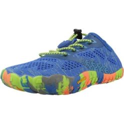 Buty SAGUARO SAMART I Niebieski. Niebieskie buty trekkingowe SAGUARO, bez wzorów, z tkaniny, bez zapięcia, na fitness i siłownię. Za 175.99 zł.